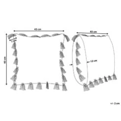 Beliani Sierkussen LYNCHIS - Groen Katoen -Merkloos Winkel 06538e59ce8a41b490f885525eed2327