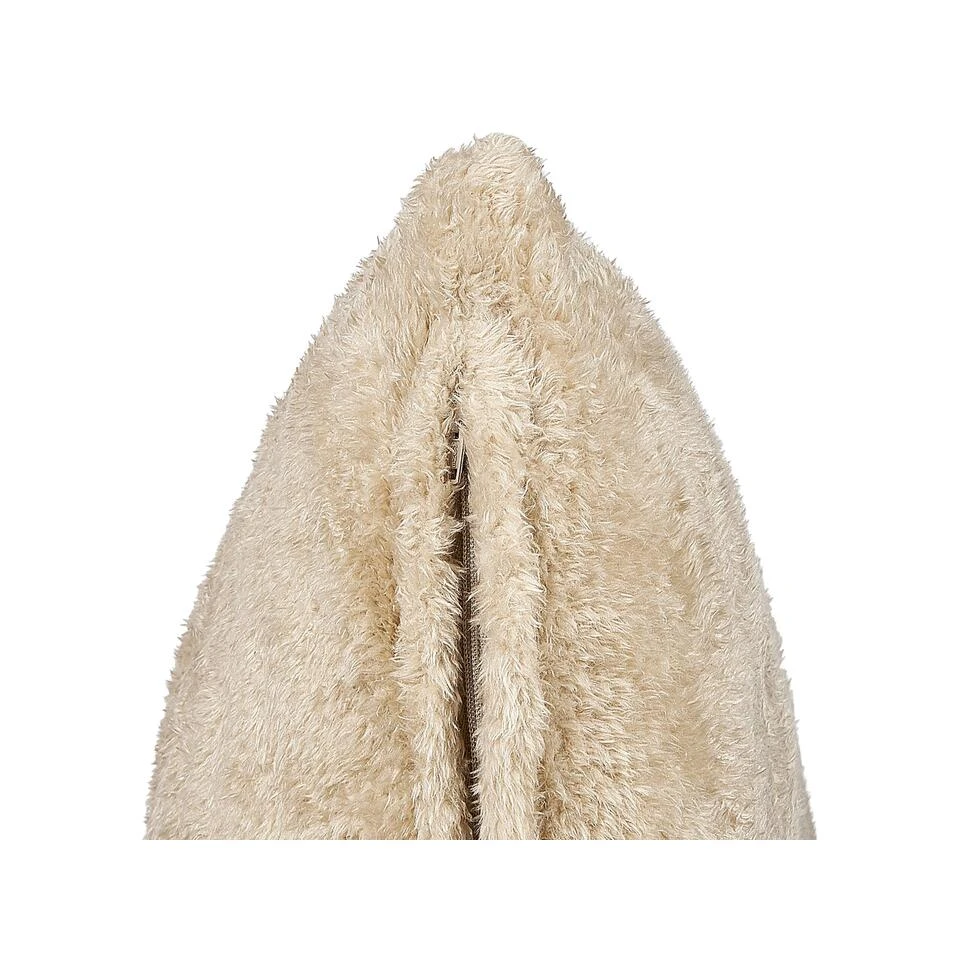 Beliani Sierkussen PILEA - Beige Polyester 6 Beliani Sierkussen PILEA - Beige Polyester - Afbeelding 4