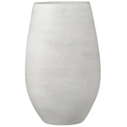 Mica Decorations Vaas - Keramiek - Creme Wit - 26 X 40 Cm