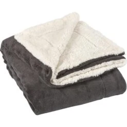 Unique Living Lars - Fleece - Plaid - 150x200 Cm - Antraciet -Merkloos Winkel 1000013491 0101