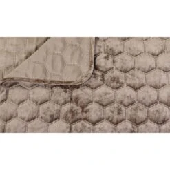 Unique Living Peggy - Bedsprei - Tweepersoons - 220x220 Cm - Taupe -Merkloos Winkel 1000019456 0102