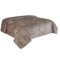 Unique Living Peggy - Bedsprei - Tweepersoons - 220x220 Cm - Taupe