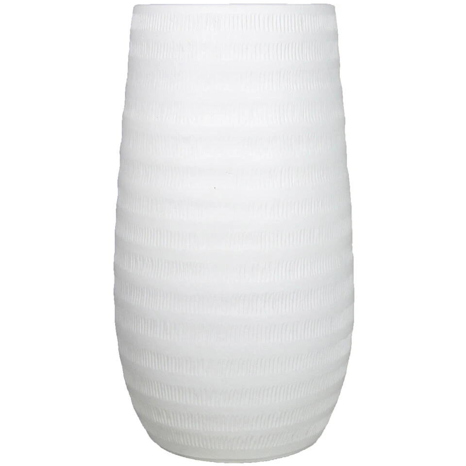 Floran Vaas - Wit - Mat - Keramiek - 22 X 40 Cm 3 Floran Vaas - Wit - Mat - Keramiek - 22 X 40 Cm