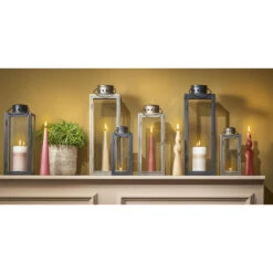 Mica Decorations Arzilla Lantaarn - L13,5 X B13 X H34,5 Cm - Zwart -Merkloos Winkel 1000034314 0111