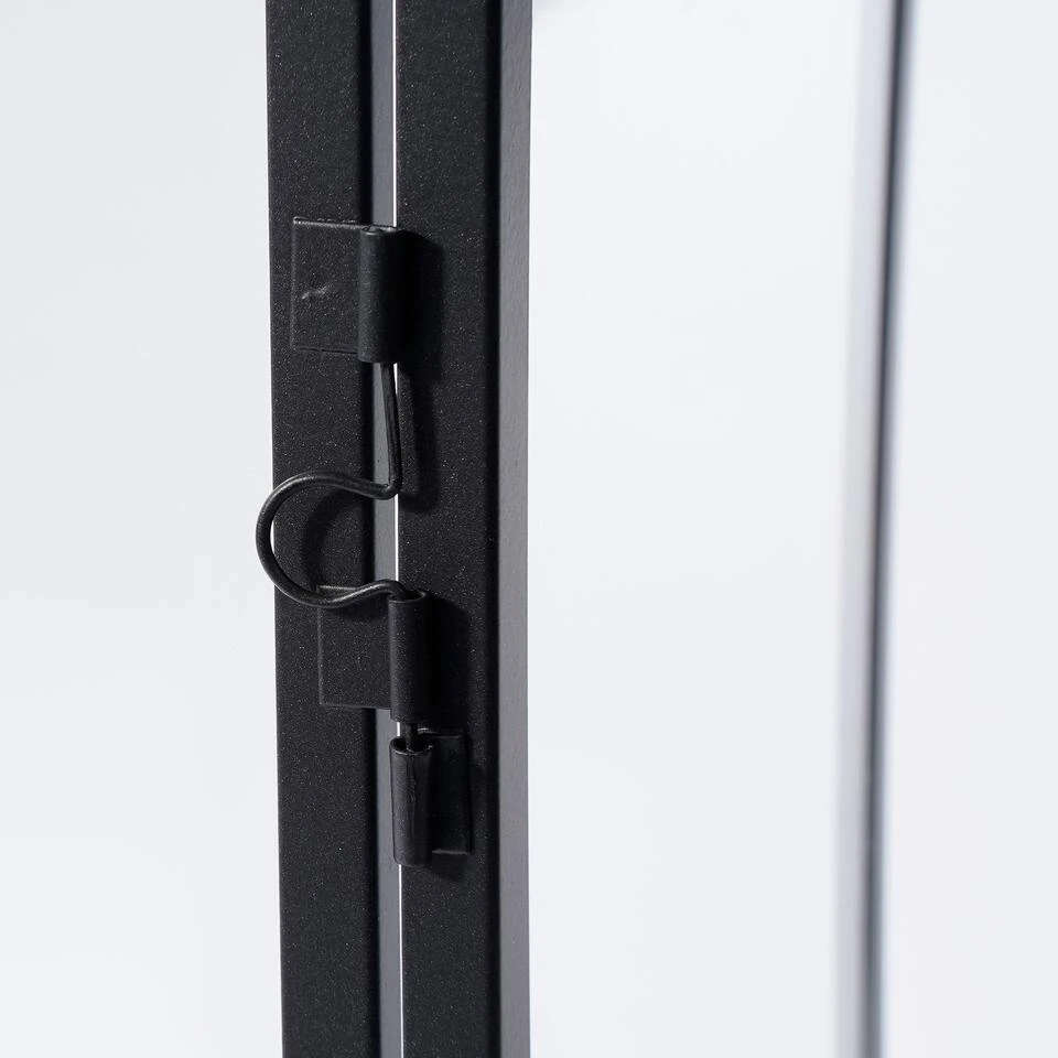 Mica Decorations Arzilla Lantaarn - L15 X B15 X H45 Cm - Zwart 5 Mica Decorations Arzilla Lantaarn - L15 X B15 X H45 Cm - Zwart - Afbeelding 3