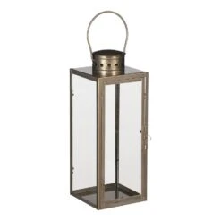 Mica Decorations Arzilla Lantaarn - L13,5 X B13 X H34,5 Cm - Goud