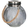 Anna's Collection Lantaarn - Solar - Grijs - Glas - 16 Cm -Merkloos Winkel 1000043590