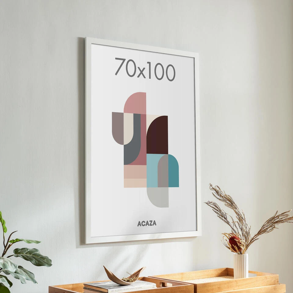 ACAZA Poster Lijst, Foto's Van 70 X 100 Cm, MDF Hout, Witte Rand 4 ACAZA Poster Lijst, Foto's Van 70 X 100 Cm, MDF Hout, Witte Rand - Afbeelding 2