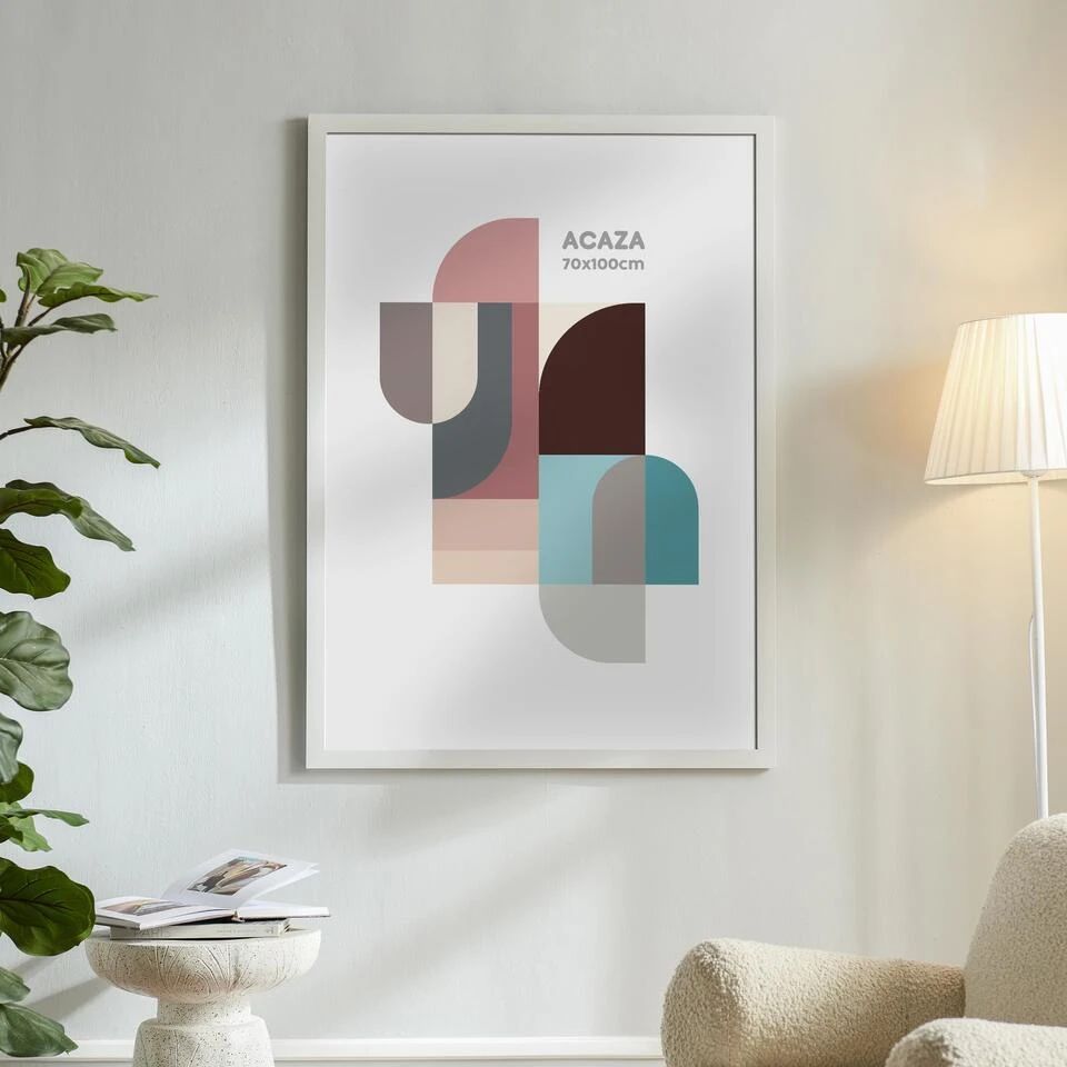 ACAZA Poster Lijst, Foto's Van 70 X 100 Cm, MDF Hout, Witte Rand 5 ACAZA Poster Lijst, Foto's Van 70 X 100 Cm, MDF Hout, Witte Rand - Afbeelding 3