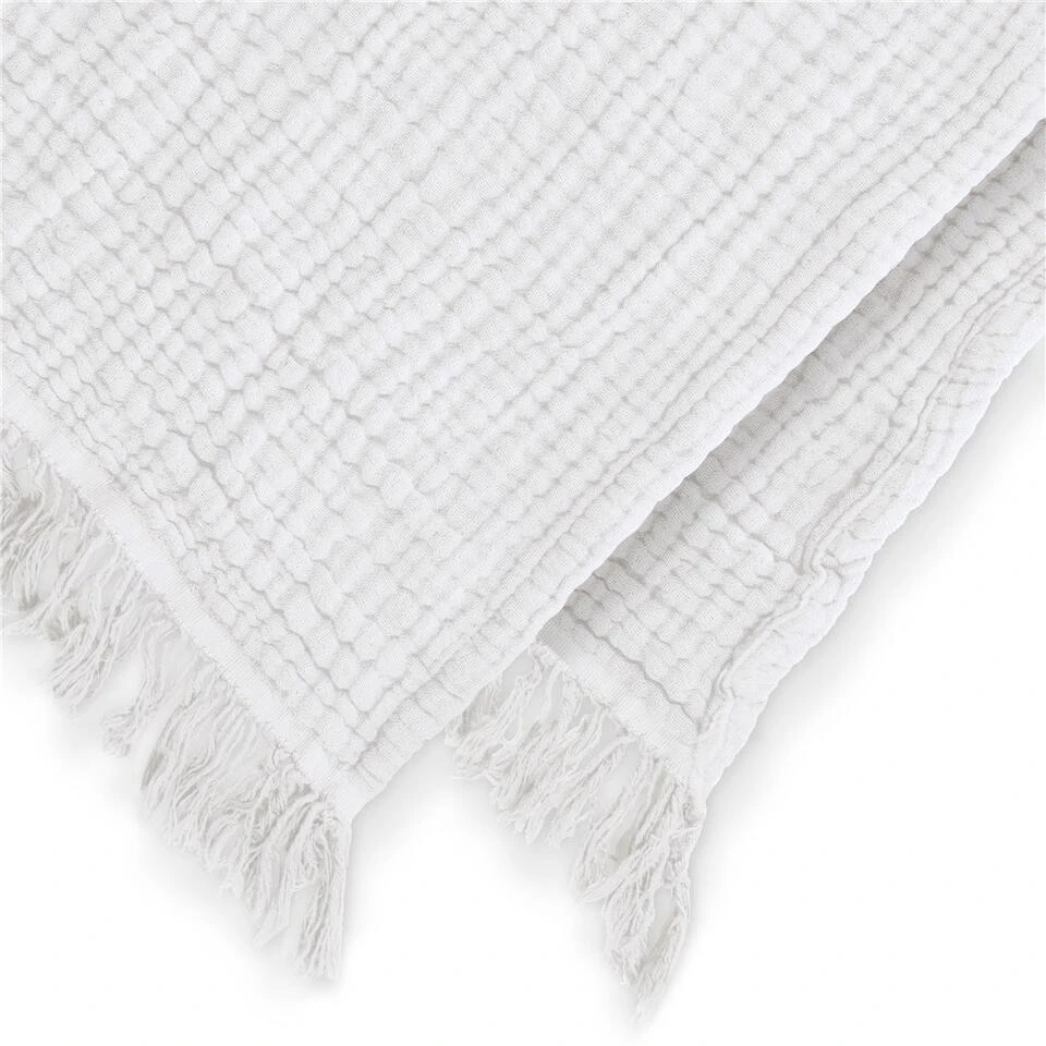 Walra - Plaid Casual Touch - 240x240 Cm - Wit 4 Walra - Plaid Casual Touch - 240x240 Cm - Wit - Afbeelding 2