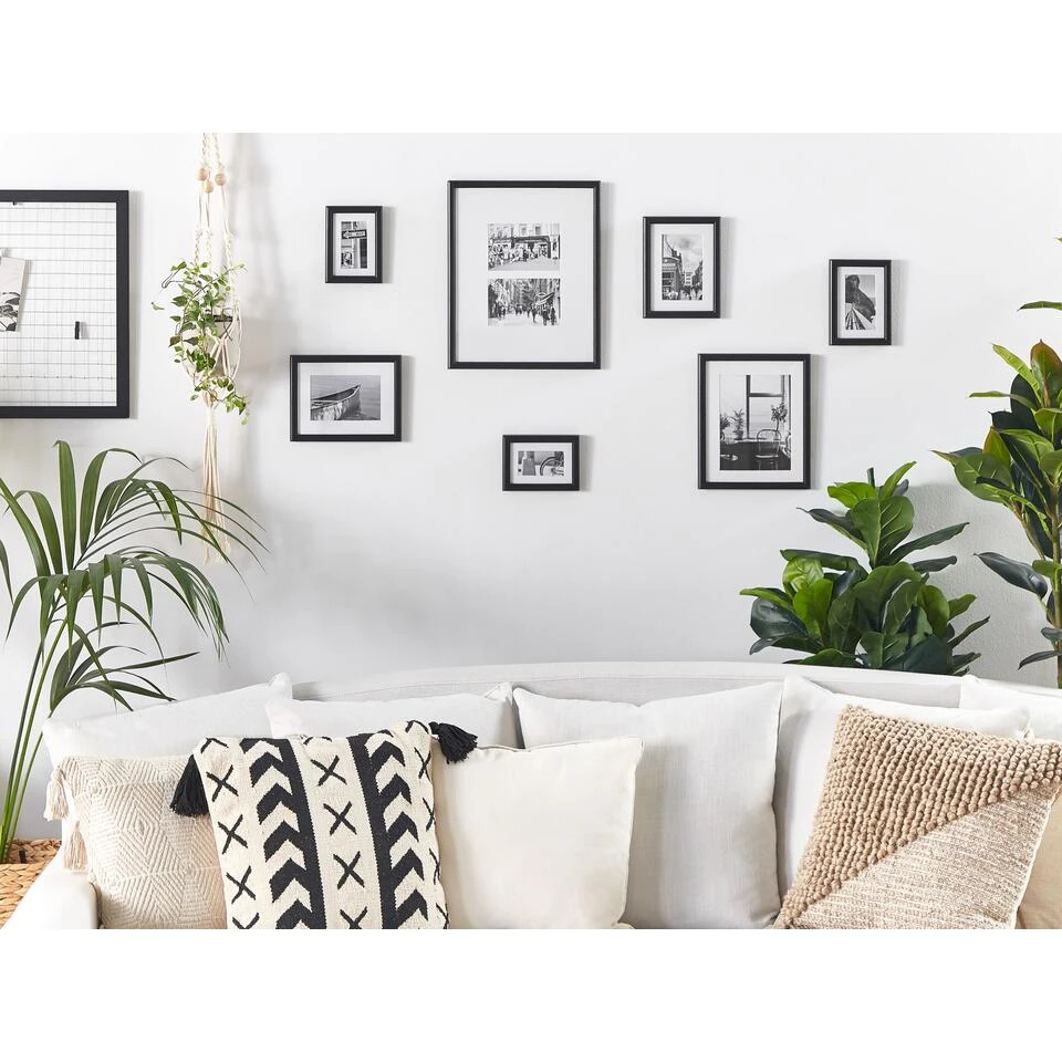 Beliani Fotolijst ZINIARE - Zwart Mdf 4 Beliani Fotolijst ZINIARE - Zwart Mdf - Afbeelding 2