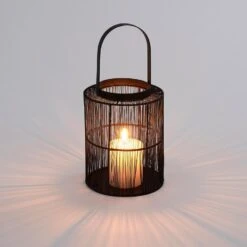 House Of Seasons Yves Lantaarn - H19 X Ø15 Cm - Zwart -Merkloos Winkel 1000057129 0111