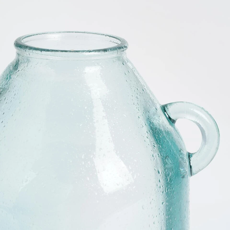 Mica Decorations Sitia Glazen Fles - H25,5 X Ø21 Cm - Lichtblauw 4 Mica Decorations Sitia Glazen Fles - H25,5 X Ø21 Cm - Lichtblauw - Afbeelding 2