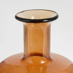 Mica Decorations Regal Glazen Fles - H30 X Ø16 Cm - Bruin -Merkloos Winkel 1000057212 0101