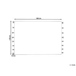 Beliani Plaid ANAND - Multicolor Katoen -Merkloos Winkel 1000065206 0102