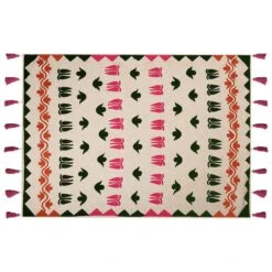 Beliani Plaid ANAND - Multicolor Katoen -Merkloos Winkel 1000065206 0103