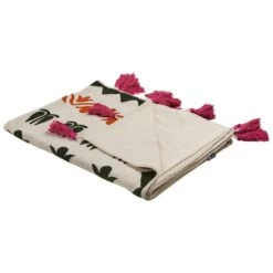 Beliani Plaid ANAND - Multicolor Katoen