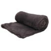 H&S Fleece Deken-dekentje-plaid - Polyester - Antraciet - 125 X 150 Cm -Merkloos Winkel 1000067149