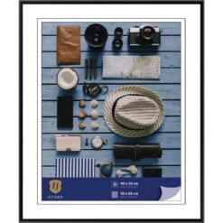 Henzo Fotolijst Napoli - Fotomaat 50x60 Cm - Zwart