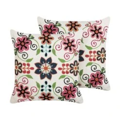 Beliani Sierkussen BAHRAICH - Multicolor Katoen