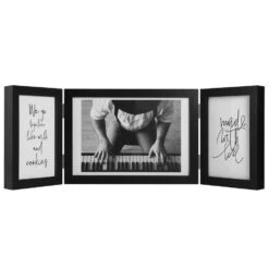 Henzo Fotolijst Piano Triple Swing Landscape - Fotomaat 10x15,15x20 Cm - Zwart