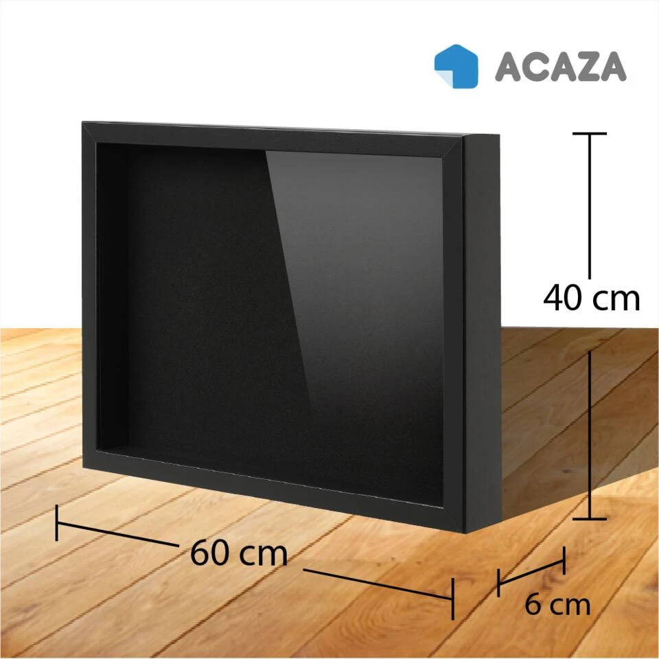 ACAZA Fotolijst In 3D - Box Frame - 3.5 Cm Diep - 40x60cm - Zwart 4 ACAZA Fotolijst In 3D - Box Frame - 3.5 Cm Diep - 40x60cm - Zwart - Afbeelding 2