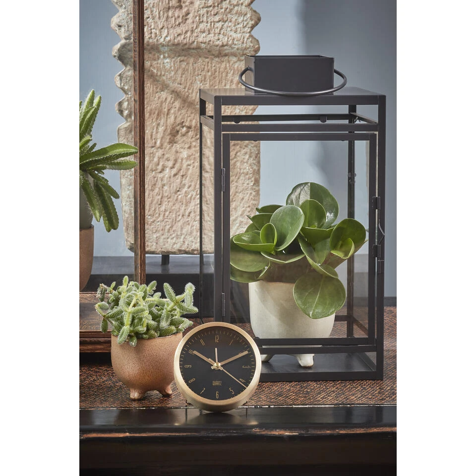 Mica Decorations Storm Lantaarn - L19,5 X B19 X H36 Cm - Zwart 5 Mica Decorations Storm Lantaarn - L19,5 X B19 X H36 Cm - Zwart - Afbeelding 3