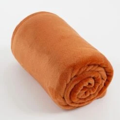 In The Mood Collection Famke Fleece Plaid - 180 X 130 Cm - Terra -Merkloos Winkel 1000078564 0102