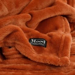 In The Mood Collection Famke Fleece Plaid - 180 X 130 Cm - Terra -Merkloos Winkel 1000078564 0103