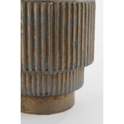 Mica Decorations Dado Vaas - H28 X Ø19 Cm - Keramiek - Brons 7 Mica Decorations Dado Vaas - H28 X Ø19 Cm - Keramiek - Brons -Merkloos Winkel 1000079101 0102