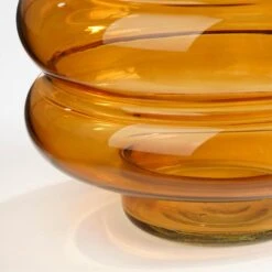 Mica Decorations Lino Vaas - H23 X Ø18 Cm - Glas - Bruin -Merkloos Winkel 1000079105 0102