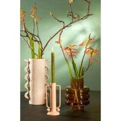 Mica Decorations Lino Vaas - H23 X Ø18 Cm - Glas - Bruin -Merkloos Winkel 1000079105 0103