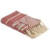 Beliani Plaid NAIKHU - Rood Katoen, Acryl -Merkloos Winkel 1000079676