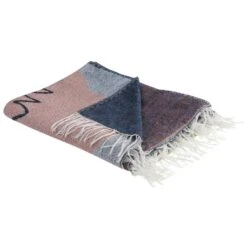 Beliani Plaid BAIDI - Multicolor Acryl, Polyester