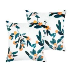 Beliani Sierkussen KNAUTIA - Groen Fluweel