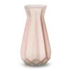 Jodeco Bloemenvaas - Stijlvol Model - Roze/transparant Glas - H18 X D11,5 Cm -Merkloos Winkel 1000083306