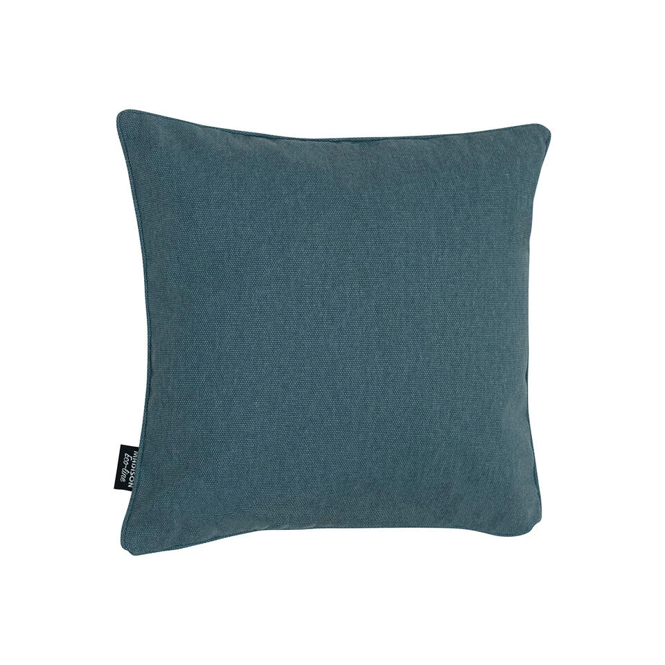 Madison - Sierkussen 50x50 - Blauw - Beige Recycled Canvas 4 Madison - Sierkussen 50x50 - Blauw - Beige Recycled Canvas - Afbeelding 2