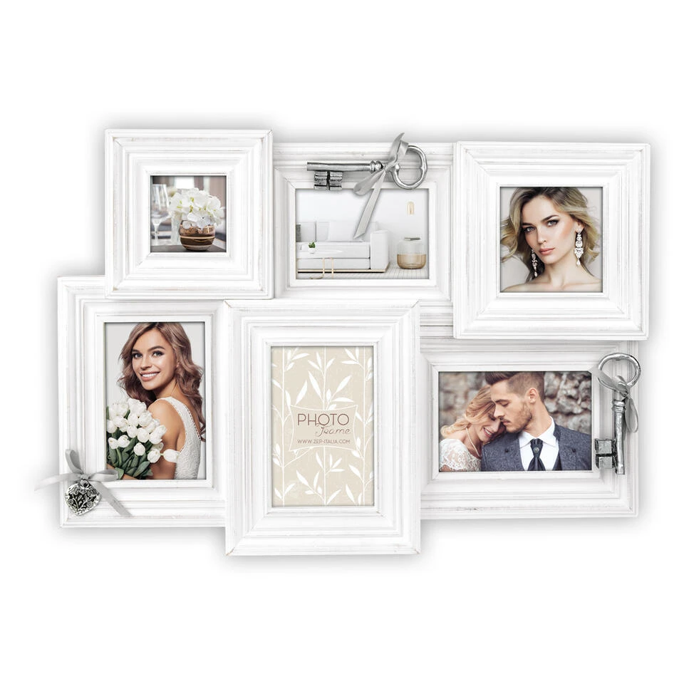 Zep Fotolijst - Hout - Wit - 37 X 52 X 2 Cm 3 Zep Fotolijst - Hout - Wit - 37 X 52 X 2 Cm