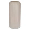 Bellatio Design Vaas - Creme - Matglas - D10 X H25 Cm
