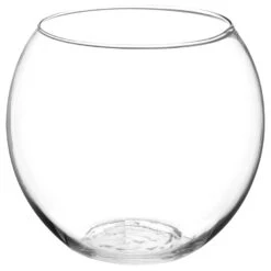 Atmosphera Vaas Ronde Bol - Transparant - Glas - H18 X D19 Cm