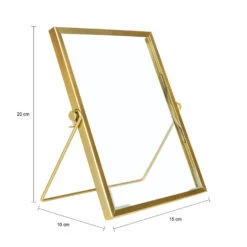 QUVIO Fotolijstje Staand - Set Van 3 - Goud -Merkloos Winkel 1000091227 0102