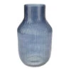 Excellent Houseware Glazen Vaas / Bloemen Vazen - Blauw - 12 X 23 Cm
