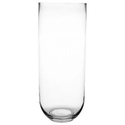 Atmosphera Vaas Cilinder - Transparant - Glas - H50 X D20 Cm
