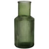 Merkloos Bloemenvaas Bottle Amazing Green - Donkergroen - Glas - H22 Cm -Merkloos Winkel 1000095527