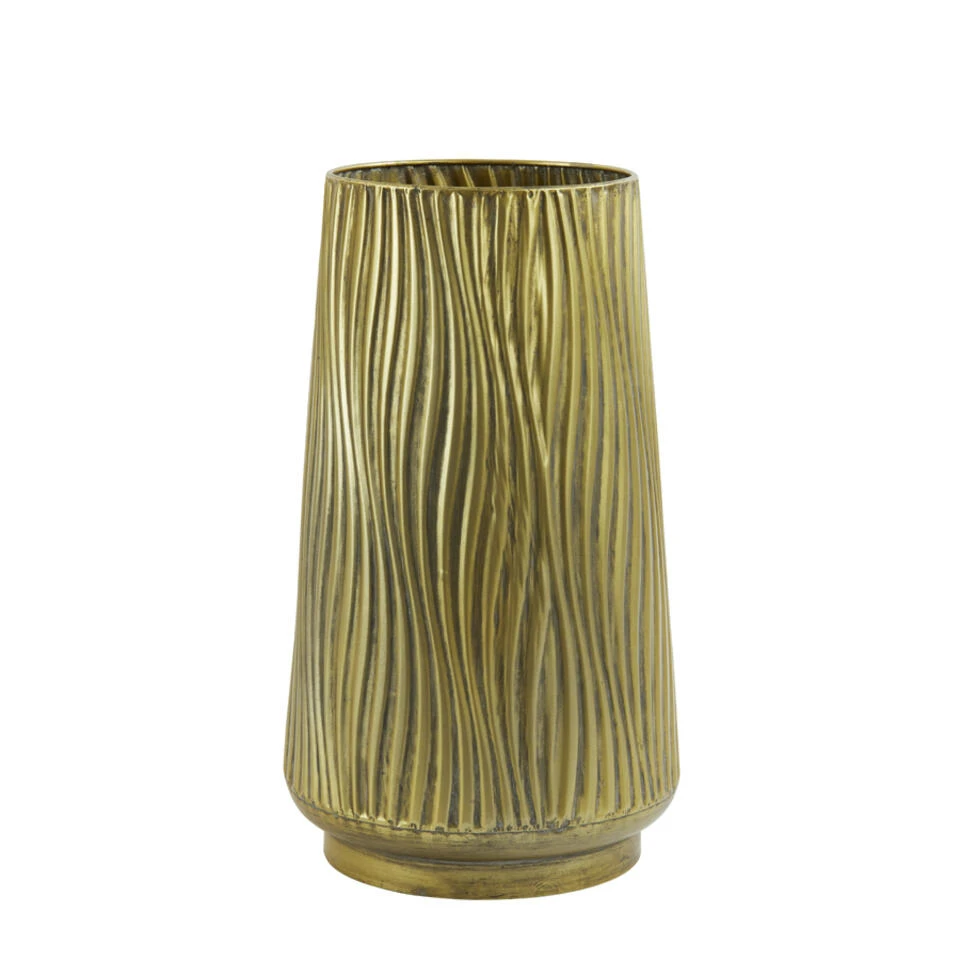 Light & Living - Vaas ZEBRA - 25x25x43 - Goud 3 Light & Living - Vaas ZEBRA - 25x25x43 - Goud