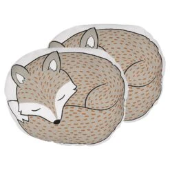 Beliani Sierkussen DHANBAD - Grijs Katoen