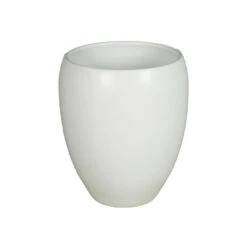 Floran Vaas - Wit - Glanzend - Keramiek - 16 X 19 Cm