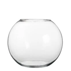 Mica Decorations Vaas - Bolvormig - Transparant - 28 X 34 Cm