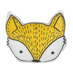 Beliani Sierkussen VADODARA - Geel Katoen