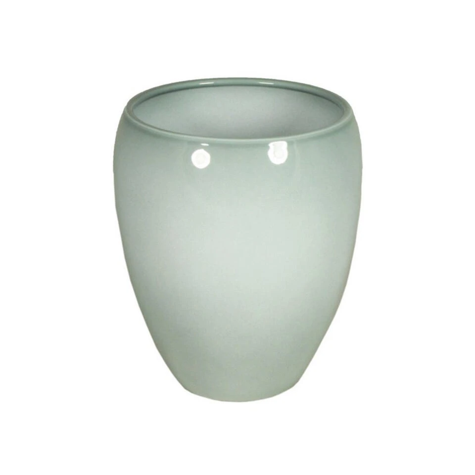 Floran Vaas - Misty Groen - Glanzend - Keramiek - 20 X 23 Cm 3 Floran Vaas - Misty Groen - Glanzend - Keramiek - 20 X 23 Cm